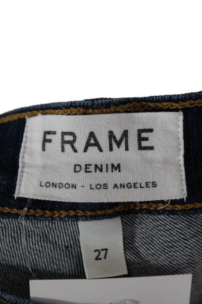 Frame Denim Women Skinny Jeans Blue Mid Rise Inseam 29 Size 27