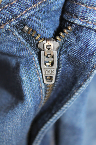DL1961 Womens Skinny Blue Mid Rise Jeans Button Cotton Blend Size 28