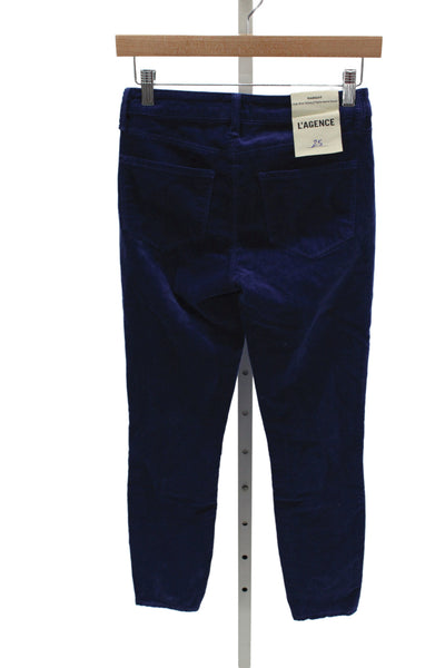 L'Agence Women Skinny Blue Cotton Jeans Size 25