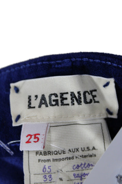 L'Agence Women Skinny Blue Cotton Jeans Size 25