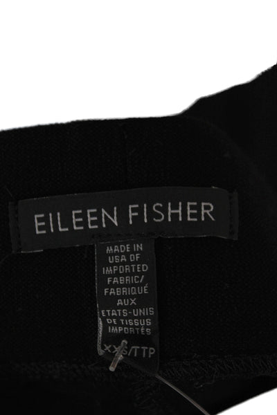 Eileen Fisher Women Petite Cropped Black Pants Size 2XS