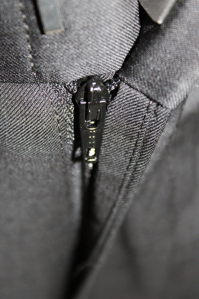 Brooks Brothers Red Fleece Mens Dress Pants Black 100% Wool Zip Fly Size 34