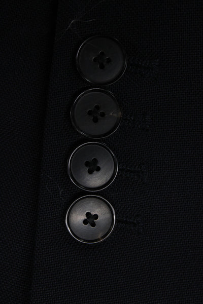 Sandro Paris Mens Black Wool Blazer Button Closure Size 52