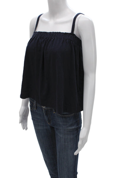 Sundry Women Camisole Black Square Neck Sleeveless Cotton Pullover Size 2