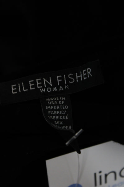 Eileen Fisher Women Black Tank Dress Viscose Scoop Neck Knee Length Size 1X