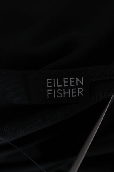 Eileen Fisher Women Black Tank Dress Sleeveless Scoop Neck Size 1X