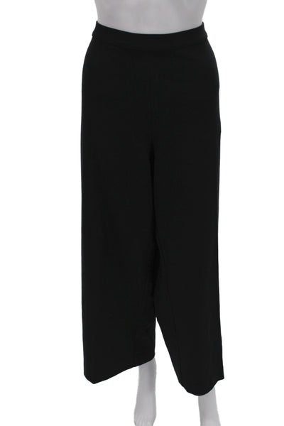 Joan Vass Womens Black Cotton Dress Pants Size 1X