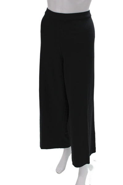 Joan Vass Womens Black Cotton Dress Pants Size 1X