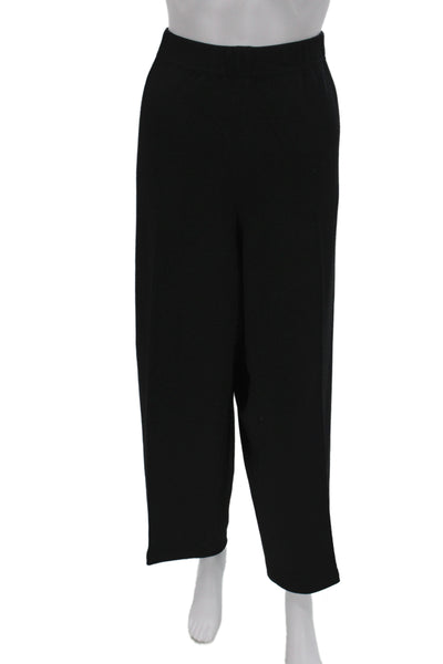 Eileen Fisher Women Dress Pants Black Viscose Plus Size 2X