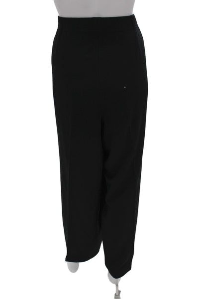 Eileen Fisher Women Dress Pants Black Viscose Plus Size 2X