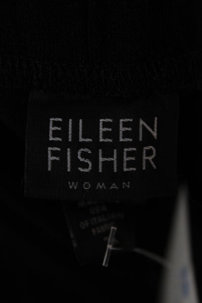 Eileen Fisher Women Dress Pants Black Viscose Plus Size 2X