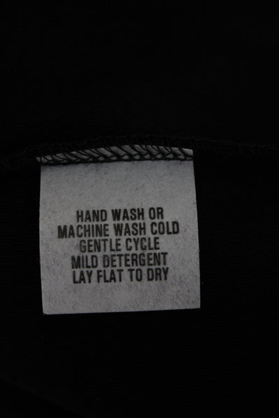 Joan Vass Womens Cropped Black Cotton Pants Size 1X