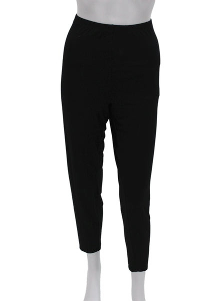 Eileen Fisher Women Ankle Black Viscose Pants Size XL