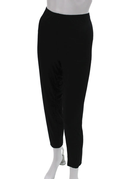 Eileen Fisher Women Ankle Black Viscose Pants Size XL