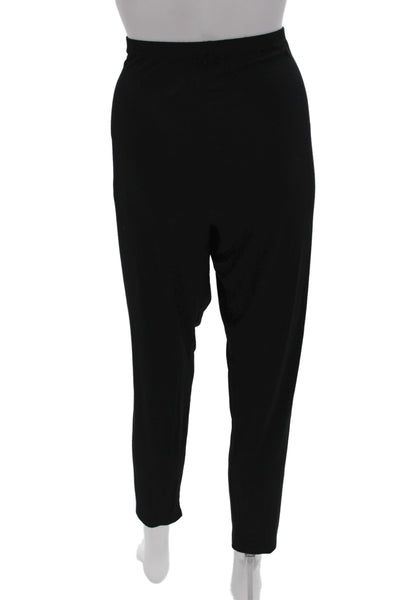 Eileen Fisher Women Ankle Black Viscose Pants Size XL