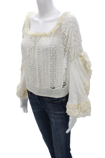 Antica Sartoria By Giacomo Cinque Women Tunic White Long Sleeve Size One