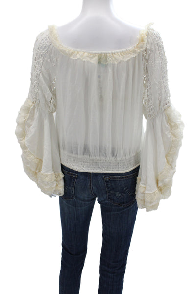 Antica Sartoria By Giacomo Cinque Women Tunic White Long Sleeve Size One