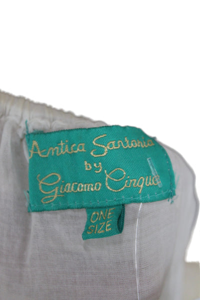 Antica Sartoria By Giacomo Cinque Women Tunic White Long Sleeve Size One
