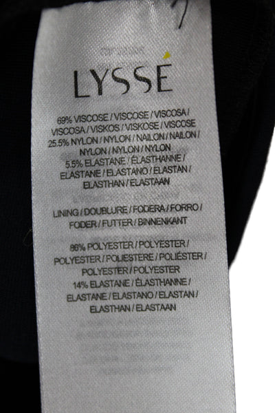 Lysse Women Ankle Leggings Black Viscose Basic Size M