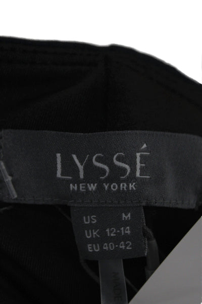 Lysse Women Ankle Leggings Black Viscose Basic Size M