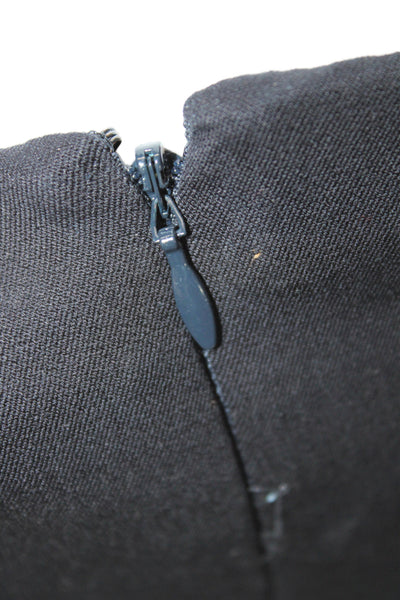 Peace of Cloth Womens Ankle Pants Black Cotton Zip Solid Size 6