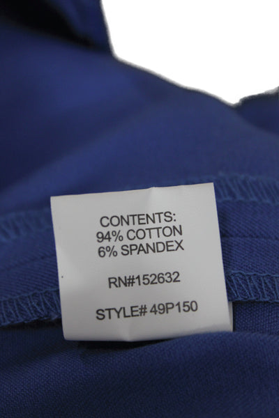 Peace of Cloth Womens Blue Ankle Pants Cotton Zip Size 6