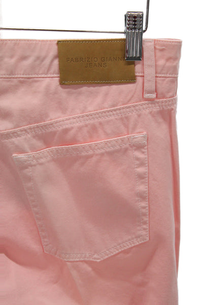 Fabrizio Gianni Jeans Womens Pink Ankle Pants Mid Rise 94% Cotton Size 8