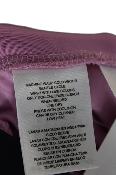 Rachel Rachel Roy Womens Wrap Dress Pink V-Neck Sleeveless Size L