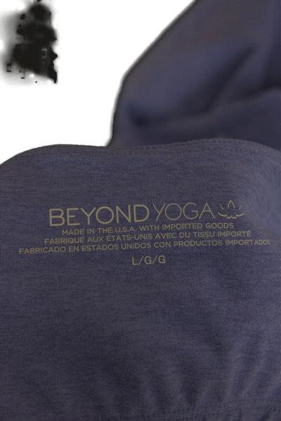 Beyond Yoga Women Bodycon Dress Purple Sleeveless Square Neck Knee Length Size L