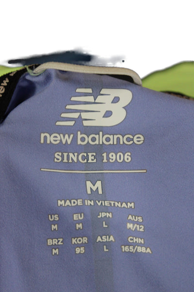 New Balance Womens Purple Windbreaker Jacket Zip Long Sleeve Size M