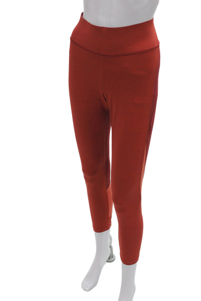 Outdoor Voices Womens Red Colorblock Cropped Leggings Athleisure Size L