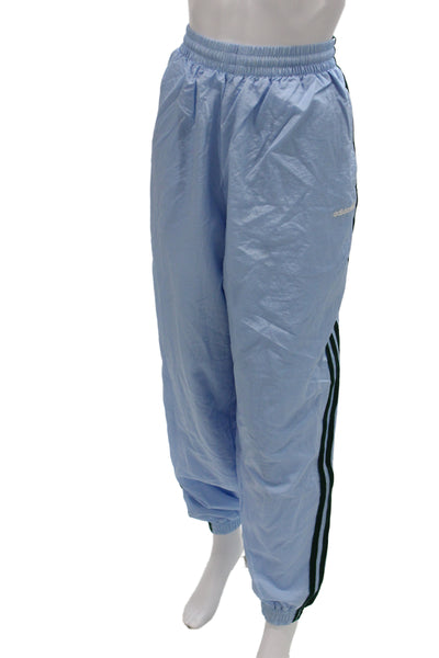 Adidas Women Track Pants Blue Pull On Size M