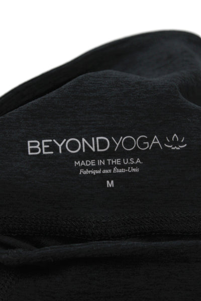 Beyond Yoga Womens Ankle Leggings Black 87% Polyester Size M