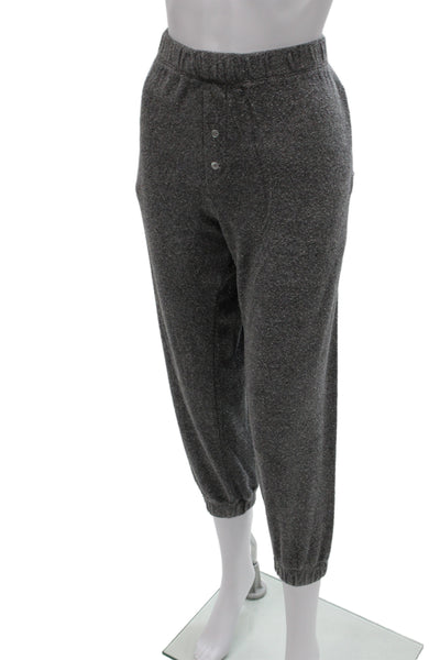 Donni Women Loungewear Outfit Set Gray Flecked Sleeveless Scoop Neck Size L