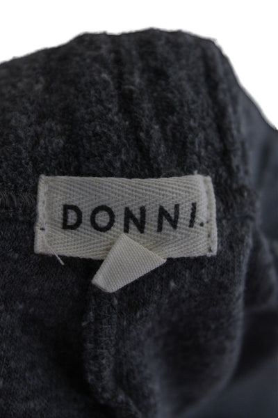 Donni Women Loungewear Outfit Set Gray Flecked Sleeveless Scoop Neck Size L