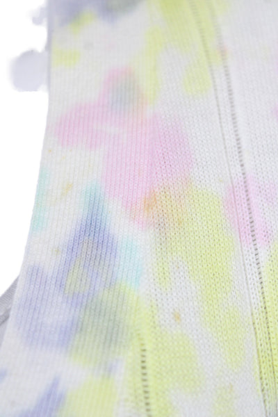 27 Miles Womens Tie Dye Multicolor V-Neck Cardigan Long Sleeve Cotton Size XS