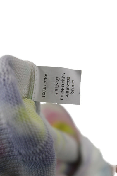 27 Miles Womens Tie Dye Multicolor V-Neck Cardigan Long Sleeve Cotton Size XS