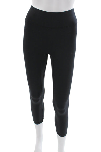 All Access Womens Black Capri Leggings 50% Nylon Athleisure Size XS