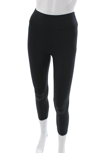 All Access Womens Black Capri Leggings 50% Nylon Athleisure Size XS