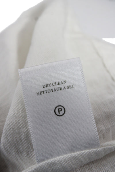 APC Women Camisole White Halter Viscose Button Sleeveless Size 0