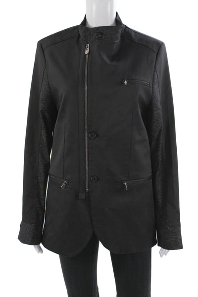 Valiant Mens Military Jacket Black 100% Premium Cotton Size M