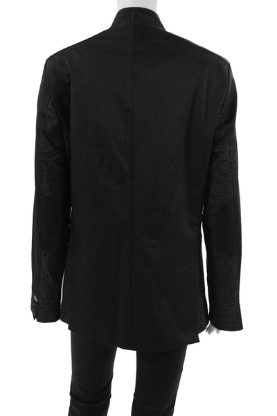 Valiant Mens Military Jacket Black 100% Premium Cotton Size M