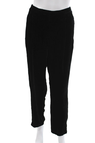 Johnny Was Women Bohemian Black Dress Pants Pull On Solid Rayon Size M