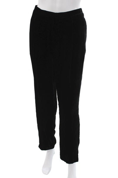 Johnny Was Women Bohemian Black Dress Pants Pull On Solid Rayon Size M