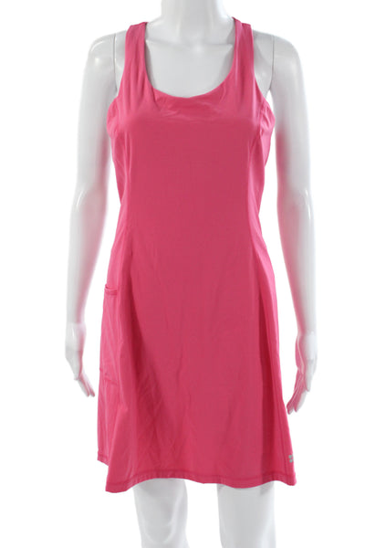 Sweaty Betty Womens Pink Tank Dress Sleeveless Scoop Neck Size M