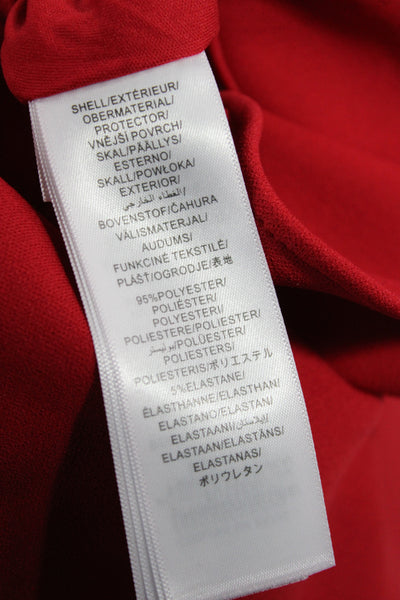 Designer Women Mermaid Long Red Dress High Neck Sleeveless Zip Size 2