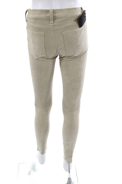 Rag & Bone Womens Skinny Beige Cotton Jeans Button Size 26