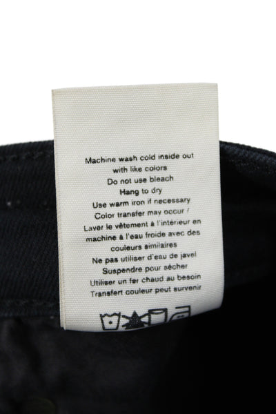 Rag & Bone Womens Skinny Black Cotton Jeans Size 25