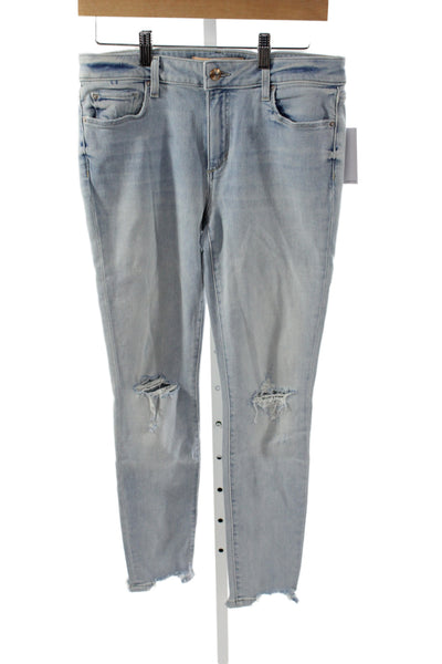 Joes Womens Ankle Jeans Blue Cotton Mid Rise Button Size 29