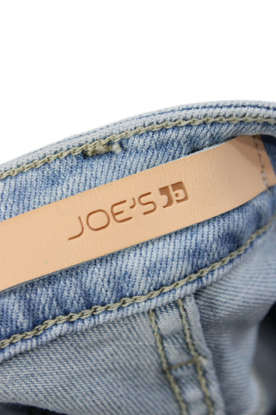 Joes Womens Ankle Jeans Blue Cotton Mid Rise Button Size 29